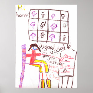 Affiche Miss Honey Enseigner Ses Maths De Classe