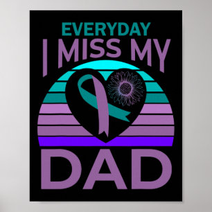 Affiche Miss Mon Père Coeur Tournesol Suicide Sensibilisat