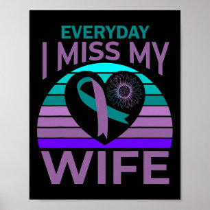 Affiche Miss My Femme Coeur Tournesol Suicide Sensibilisat