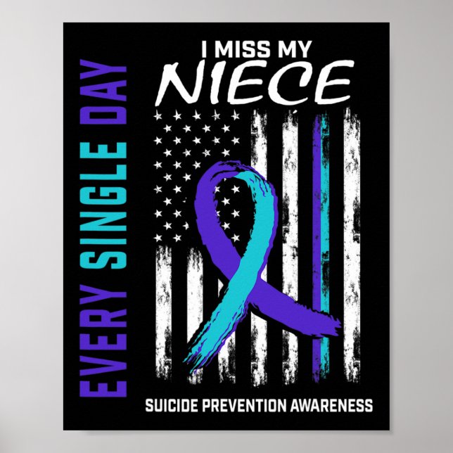 Affiche Miss My Niece Prévention du suicide Amérique (Devant)