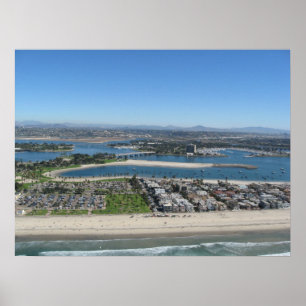 Affiche Mission Bay, Californie