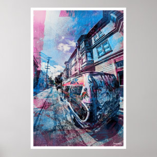 Affiche Mission District Graffiti Rocks the van à SanFran