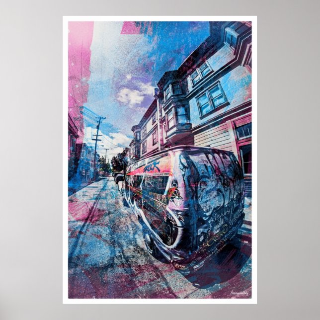 Affiche Mission District Graffiti Rocks the van à SanFran (Devant)