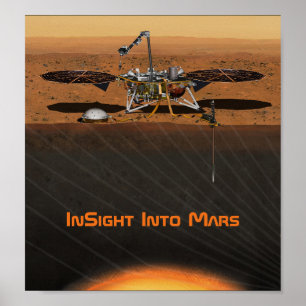 Affiche Mission InSight Mars Lander