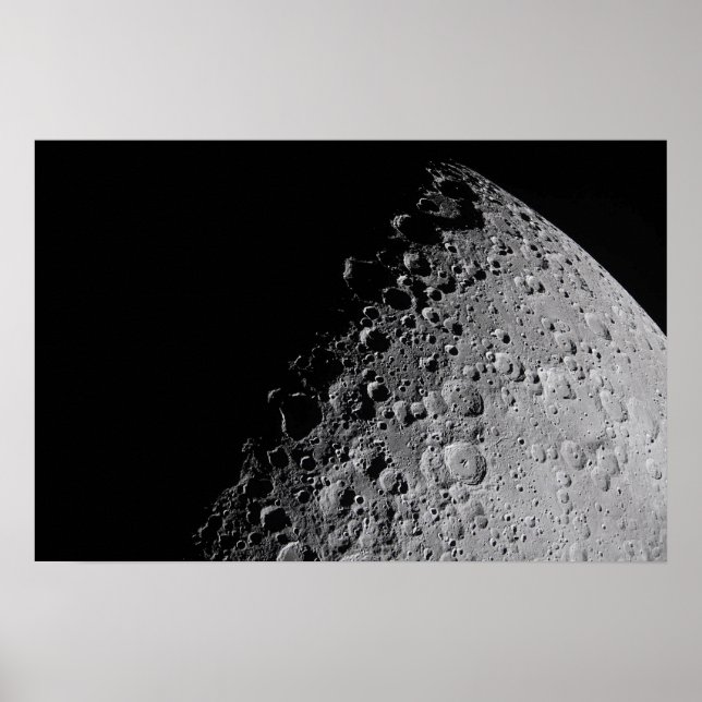 Affiche Mission lunaire Artemis Surface lunaire (Devant)