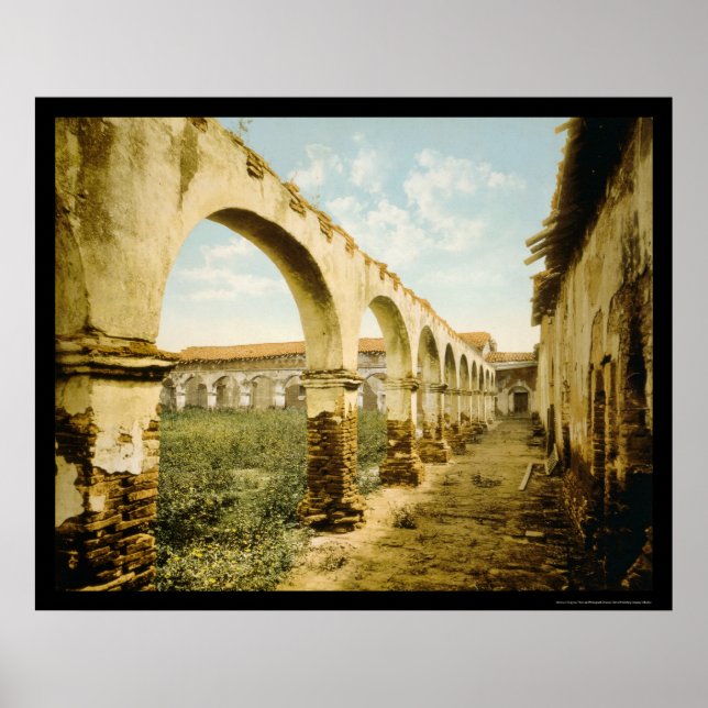 Affiche Mission San Juan Capistrano, CA 1899 (Devant)