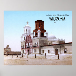 Affiche Mission San Xavier del Bac, Arizona