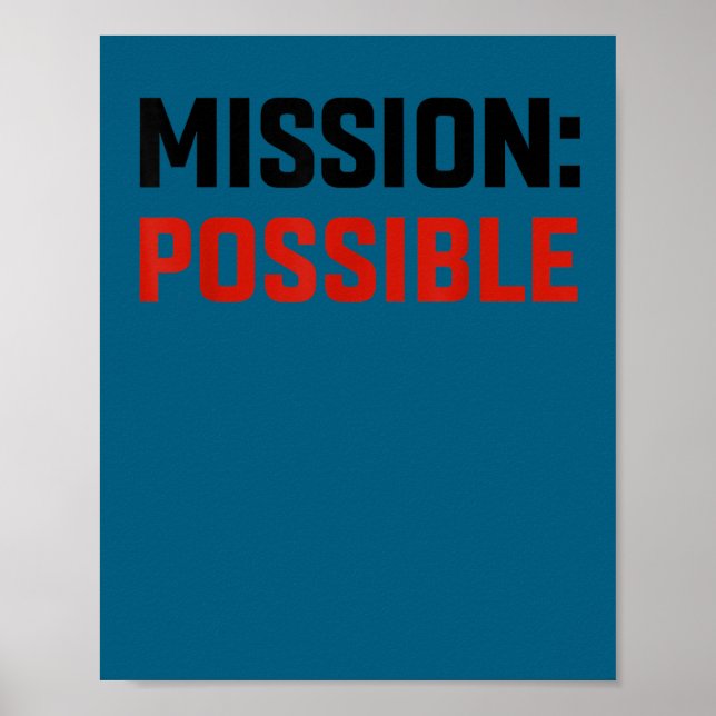 Affiche Mission Ssible Motivational Insrational School  (Devant)