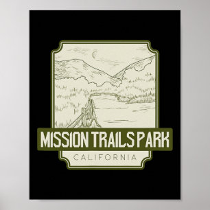 Affiche Mission Trails Park – Californie