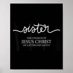 Affiche Missionnaire de sœur drôle de l'Église de Jésus-Ch