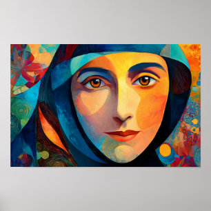 Affiche Missionnaire Radiant : Saint Frances Xavier Cabrin