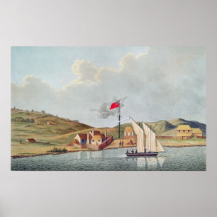 Affiche Missionnaires anglais en Kidikidi, Nouvelle-Zéland