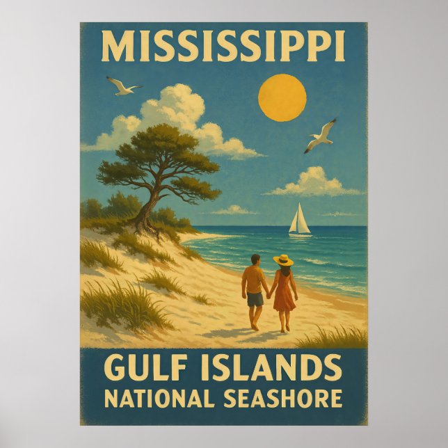 Affiche Mississippi Gulf Islands National Seashore V01 (Devant)