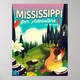 Affiche Mississippi Pour l'aventure