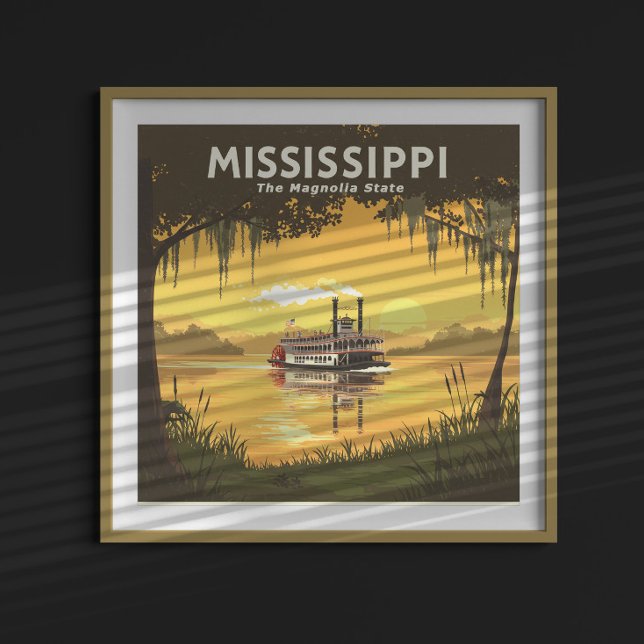 Affiche Mississippi vintage (Créateur téléchargé)