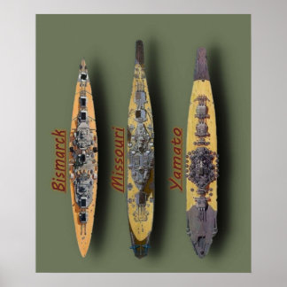 Affiche Missouri Bismarck Yamato