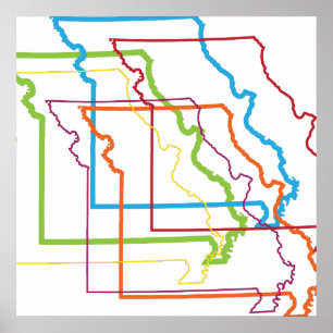 Affiche missouri pride blur