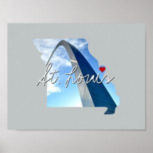 Affiche Missouri State Photo insert and town name