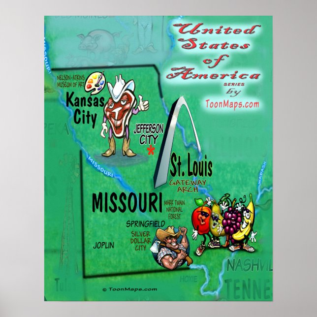 Affiche Missouri USA (Devant)