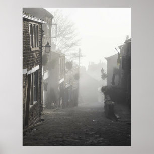 Affiche Mist sur Haworth Main Street