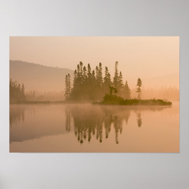 Affiche Misty dawn sur East Inlet, Pittsburg, Nouveau (Devant)