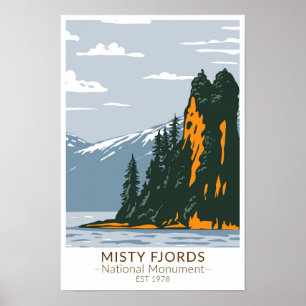 Affiche Misty Fjords National Monument New Eddystone