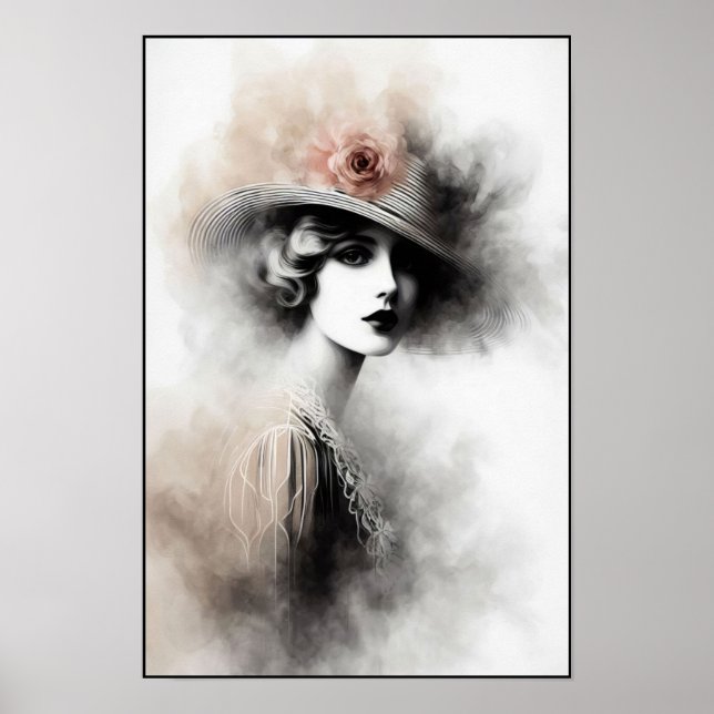 Affiche Misty Retro Portrait of Elegance (Devant)