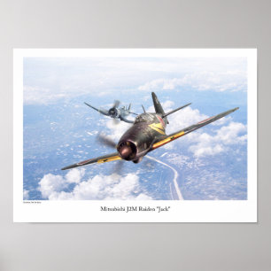Affiche Mitsubishi J2M Raiden "Jack"