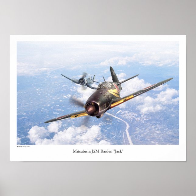 Affiche Mitsubishi J2M Raiden "Jack" (Devant)