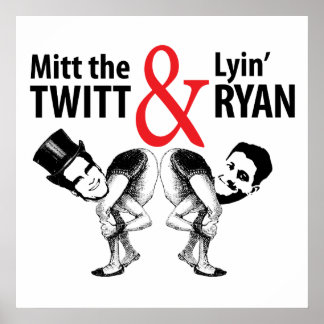 Affiche Mitt le Twitt et Lyin’ Ryan