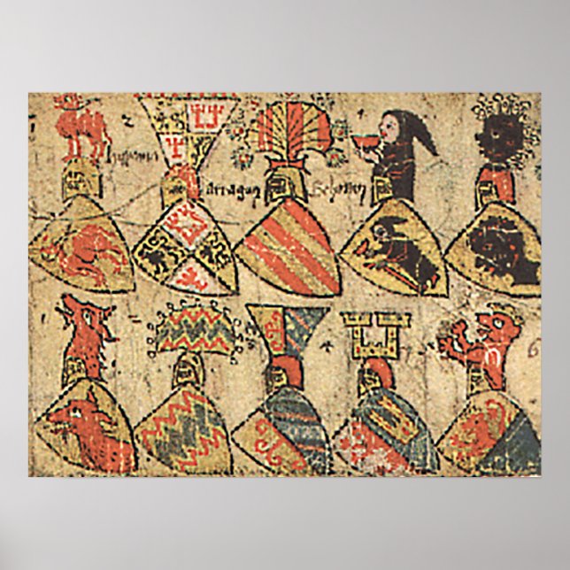 Affiche Mittelalterliche Wappen (Devant)