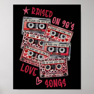 Affiche Mix Tape Amour Chansons 90's Musique Cette Saint-V
