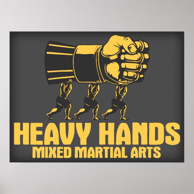 Affiche Mixed martial art des mains lourdes (Devant)