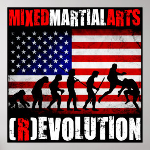 Affiche MIXED MARTIAL ART - Evolution (Révolution) Graphiq