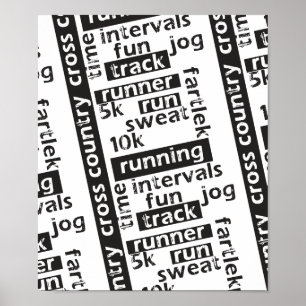 Affiche Mixed Run Runner Theme