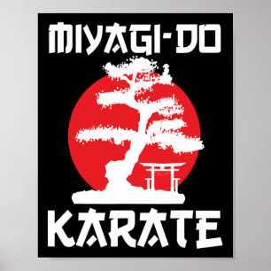 Affiche Miyagi-do Karate Vintage Rétro Bonsai Tree Ma