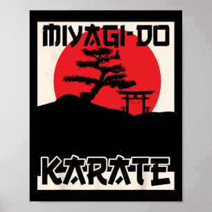 Affiche Miyagi-do Karate Vintage Rétro Bonsai Tree Ma