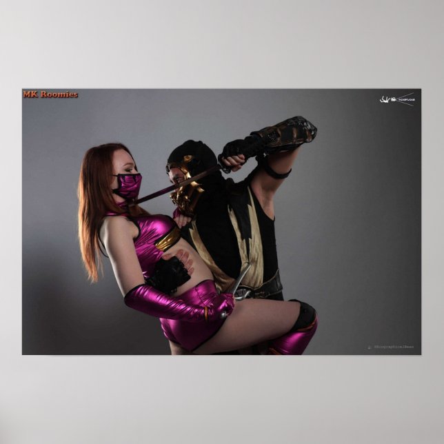 Affiche MK Roomies Scorpion X Mileena (Devant)