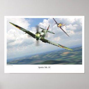 Affiche Mk Spitfire IX