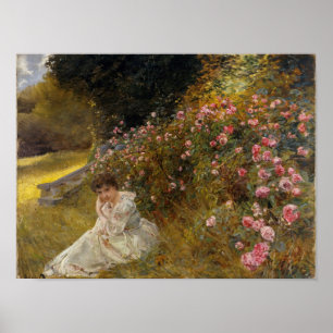 Affiche Mlle Hardy sur la terrasse aux roses dans le Rugen