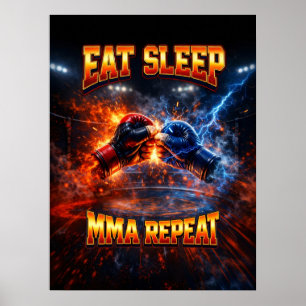 Affiche MMA Bootleg Arts Martiaux Mixtes
