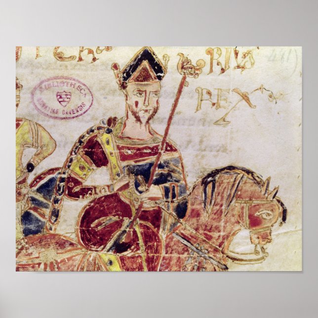 Affiche Mme 4 Lothair I sur son cheval (Devant)