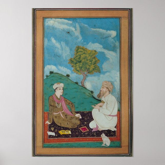 Affiche Mme D-181 fol.9 Un enseignant et son élève, 1674 (Devant)