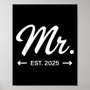 Affiche Mme. Ét. 2025 Tout juste mariés Mariage M &amp;