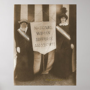 Affiche Mme McCormick de suffragettes et Mme Parker