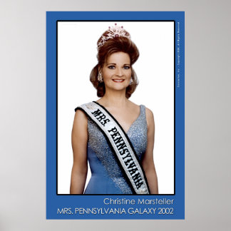 Affiche Mme Pennsylvania Galaxy 2002 - Bleu