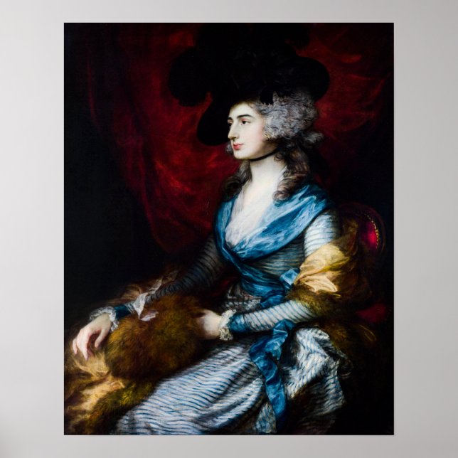 Affiche Mme Siddons de Thomas Gainsborough (Devant)