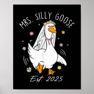 Affiche Mme Silly Goose Couple Correspondant Mariage Funny