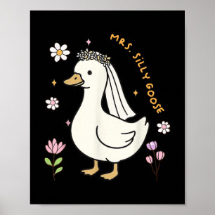 Affiche Mme Silly Goose Future Mariée Mariage Marié Tante