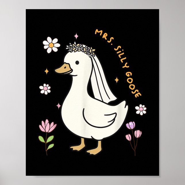 Affiche Mme Silly Goose Future Mariée Mariage Marié Tante (Devant)
